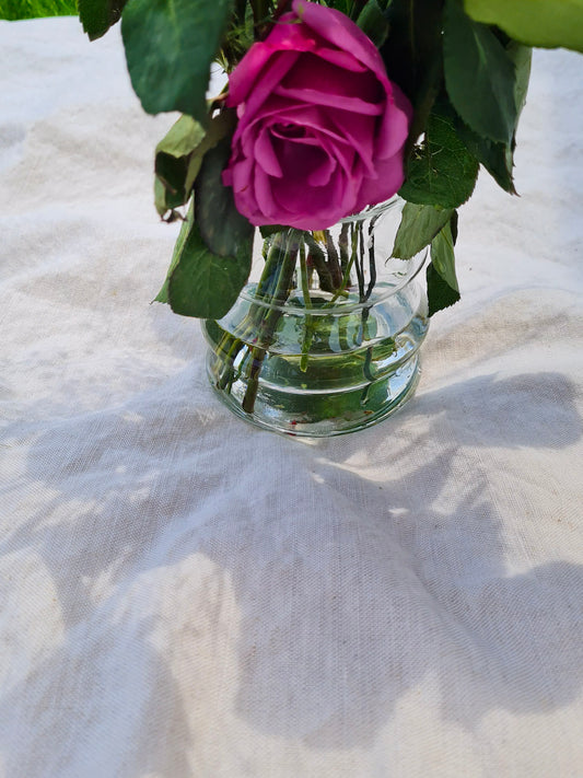 Vintage Tiered Glass Vase