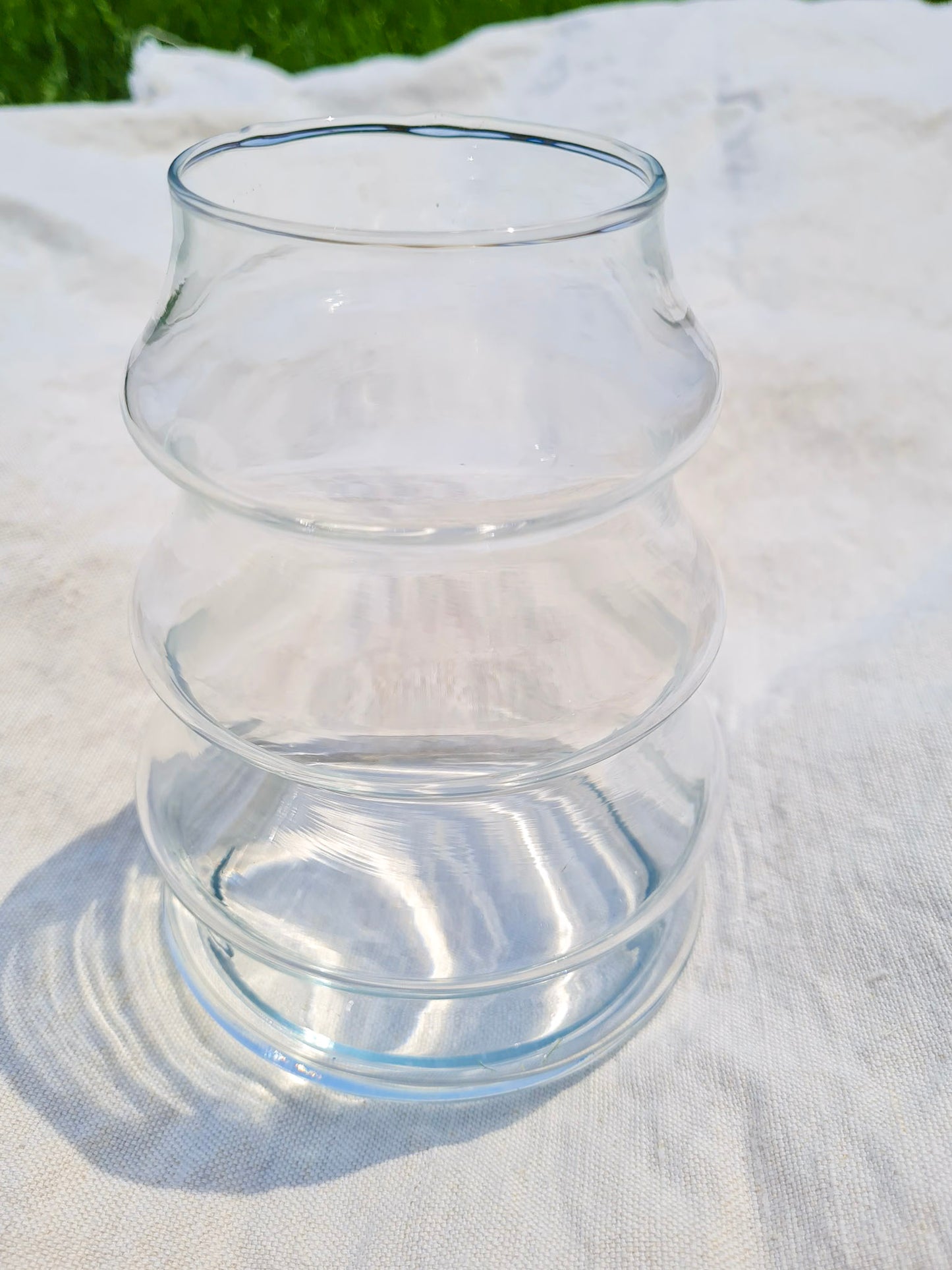 Vintage Tiered Glass Vase